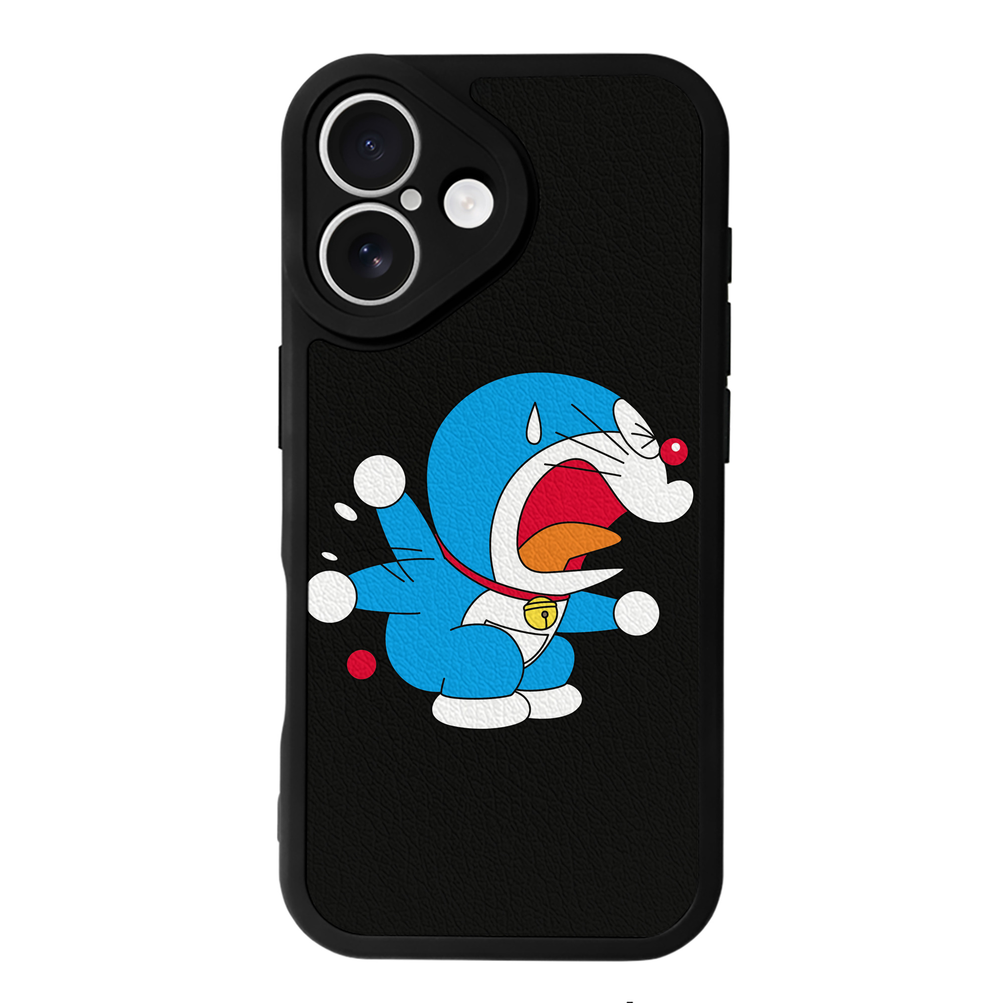 （画像用） ドラえもん Doraemon 【iPhone 16シリーズ対応】シリコンスマホケース（レザー調） 材質：シリコン